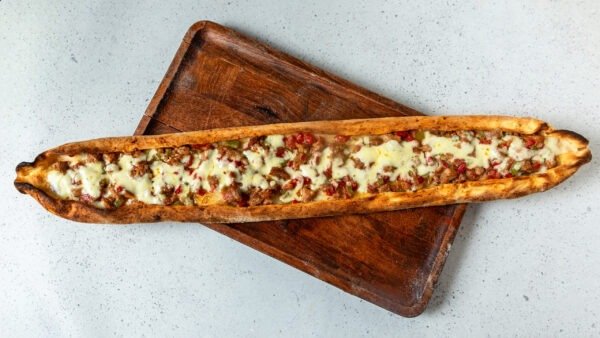 Roasted Meat Pide with Cheese (Pite me copa Mishi dhe Djathë)